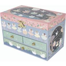 Jewellery Storage Floss & Rock Enchanted Musical Jewelry Box with 3 Drawers Pink/Purple