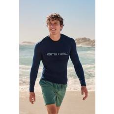 Animal Sonny Mens Long Sleeve Logo Rash Vest UPF 50