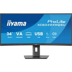Monitors Iiyama ProLite XCB3494WQSU-B1 LED Monitor 86.4 cm