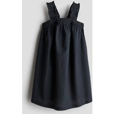 H&M Girls Linen Blend Dress - Grey