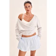 H&M Damen Shorts Aus Leinenmix - Blau