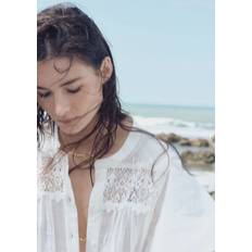 H&M Lace-inset Cotton Dress - White