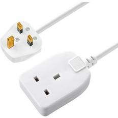 Extension Cords Masterplug 1 Gang 8M 13A White Extension Lead