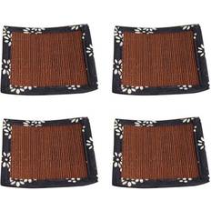 Bamboo Coasters Sodial Bamboo Mat Rattan Coaster Cup Pad Sushi Coaster