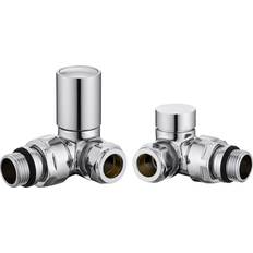 Keenware KRA-003 Round Towel Rail & Radiator Corner Valves
