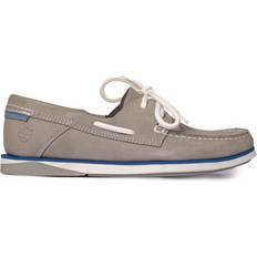 Grey - Men Boat Shoes Timberland Men's Atlantis Break Boat Shoe -