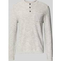 Camel Active Sweatere Camel Active Strickpullover Herren - Ecru/Navy