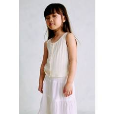 H&M Pointelle Jersey Vest Top - White
