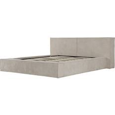 Lits avec Cadre Coffre En Velours Courchevel 160 x 200 cm Beige Lit avec Cadre