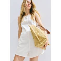 White Jumpsuits & Overalls H&M Square Neck Playsuit - White