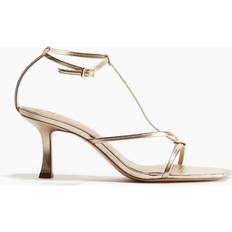 Recycled Materials Heeled Sandals H&M Gold Heeled Strappy Sandals - Gold