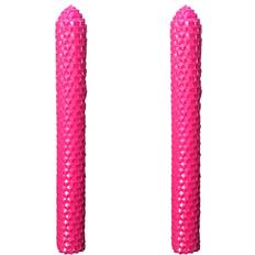 Natural Candles & Accessories B&Q Set of 1 to 6 100% Pure Natural Handmade Beeswax Honeycomb Hand Rolled Unscented Tapers 1 x 8 in Purple x 2 Candle