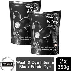 Dylon Wash & Dye Fabric Dye Intense Black 2 Packs of 350g