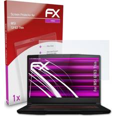 atFoliX Glass Protective Film for MSI GF63 Thin 9H Hybrid-Glass