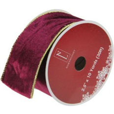 Wrapping Paper & Gift Wrapping Supplies Northlight Solid Wine Red Gold Wired Christmas Craft Ribbon 2.5" x 10 Yards