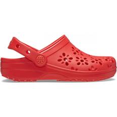 Röda Träskor Crocs Classic Floral Cut Out Clog - Röd