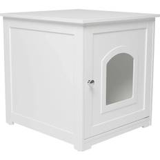 Zoovilla Kitty Litter Loo Hidden Litter Box Furniture White