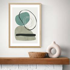 East End Prints Calo Oak Frame Print A2 Framed Art