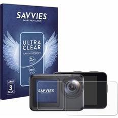 Savvies 6x Folie Für Akaso Brave 7 LE Schutzfolie Displayschutz Displayschutz Klar Transparent