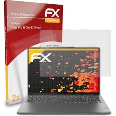 atFoliX 2x Screen Protection Film for Lenovo Yoga Pro 9I Gen 8 16 Inch Matt und Shockproof