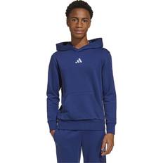 Adidas Hoodies Barnkläder adidas Sportswear Junior Boys Essentials Hoodie - Blue/Dark Blue/White