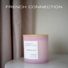 Pink Scented Candles French Connection Jar Marshmallow Strawberry Prosecco Scented Candle