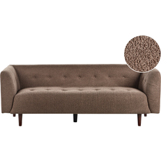 3 Seater Sofas on sale Beliani Modern Upholstered Fabric Boucle Couch Sofa 3 Seater