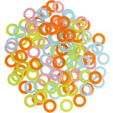 Crochet Hooks Quality of Life 100pcs Plastic DIY Crochet Ring Circle Hook Tool