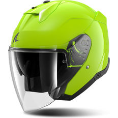 Men Motorcycle Helmets Shark Skwal i3 Jet Blank Jet Helmet - Fluro Yellow