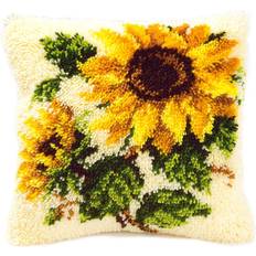 Needlework Kits Vervaco Cushion Latch Hook Kit Sunflowers