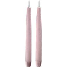 LED Kronljus 2,2x22 cm 2-pack Pastel Rose