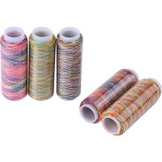 MulticolorGradient Sewing Quilting Embroidery Thread Spools 5pcs
