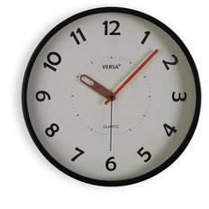 Versa Black Plastic 30 cm Wall Clock 30cm