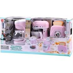 Play Kitchen Mixer Coffee Maker Toaster 7pcs