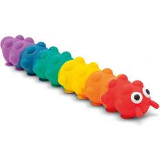 HGL Light Up Suction Push Popper Rainbow Caterpillar Fidget Toy
