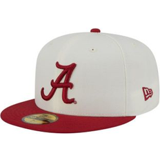 New Era Men's Cream Alabama Crimson Tide Chrome 59FIFTY Fitted Hat 7 1/4