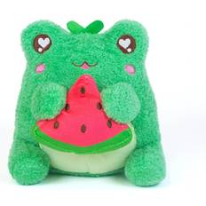 Watermelon Munch Wawa The Froggie Soft Green Scented Stuffed Kawaii Frog Animal Plush Toy 6 inches
