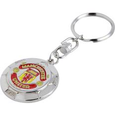 Manchester United FC Ball Keyring - Silver