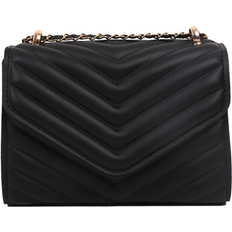 Bags Winwin Women's One Shoulder Retro Square Chain Bag Crossbody Handbag - Black