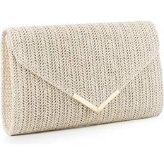 Bags Zeuxo Straw Clutch Wallet Raffia Braided Beach Tote Bag - Women's