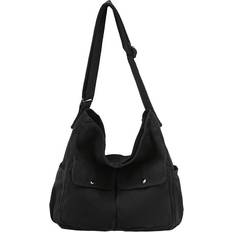 Bags Zeuxo Crossbody Bag Canvas Shoulder Bag - Black