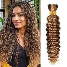 Shein Human Braiding Hair Deep Wave 100g 4/27 Honey Blonde
