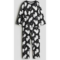 Children's Clothing H&M Boys Printed Cotton Pyjamas - Black