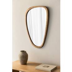 Sklum En Chêne Arbidel Marron Chêne 50 x 80 cm Miroir Mural