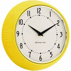 Beyond Time Retro 50-tal Gul Väggklocka