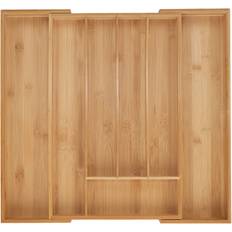 Rectangular Cutlery Trays Relaxdays 5 x 30.5-50 x 47 cm Extendable Drawer Organiser Cutlery Tray