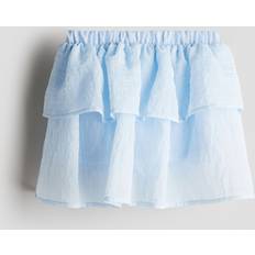 H&M Girls Blue Tiered Cotton Skort - Blue