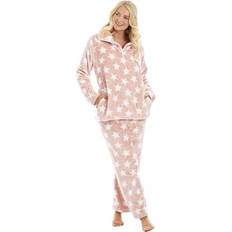Camille Womens 2 Piece Super Soft Pyjama Set - Pink