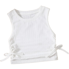 Shein Toddler Girls Knot Side Ruched Tank Top