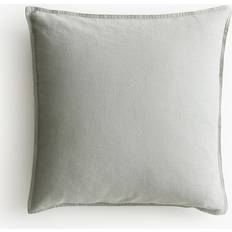 H&M Kuddfodral i Linmix 50x50 Salviagrön Örngott Grön (50x50cm)